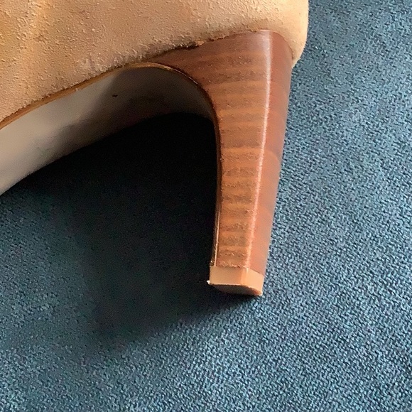 tan suede booties - Picture 6 of 8